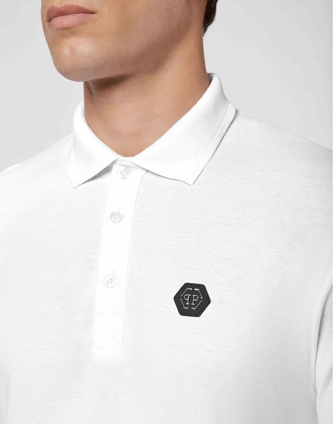 Slim Fit Polo shirt SS Iconic Plein, цвет: Белый