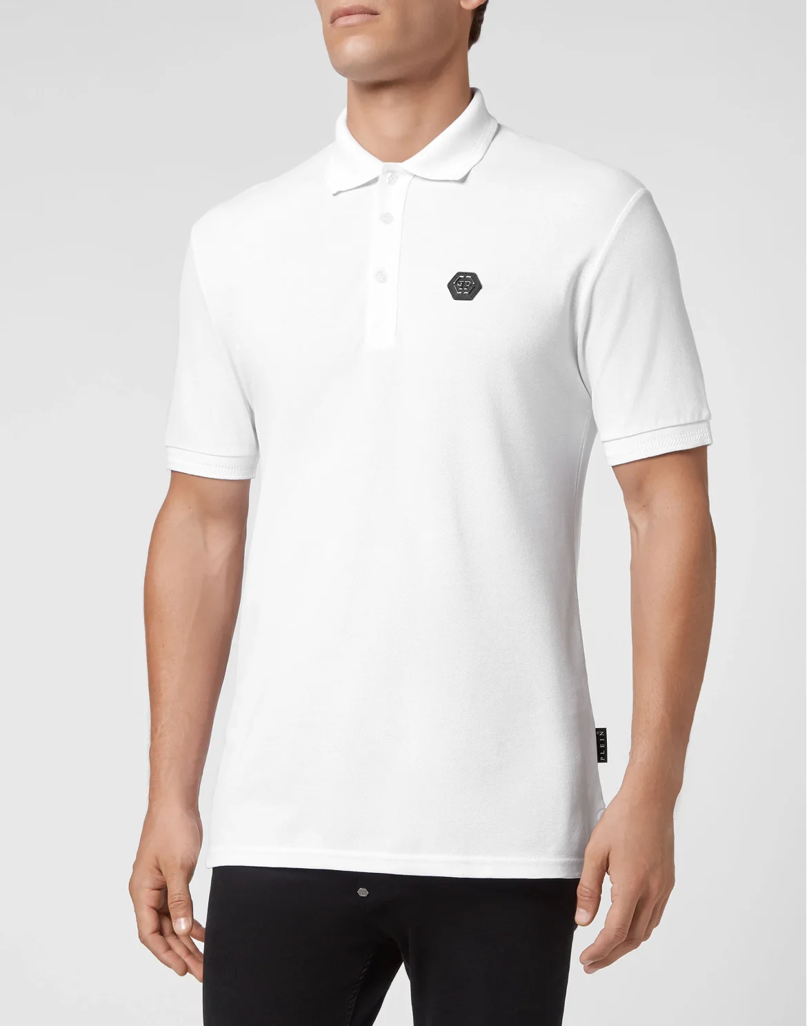 Slim Fit Polo shirt SS Iconic Plein, цвет: Белый