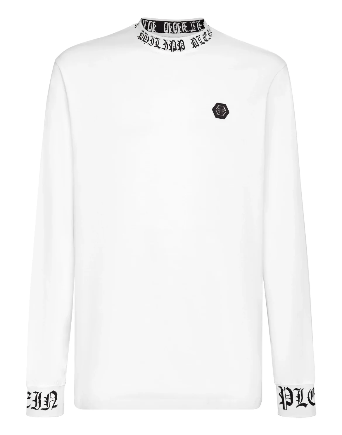 T-shirt Round Neck LS Gothic Plein, цвет: Белый