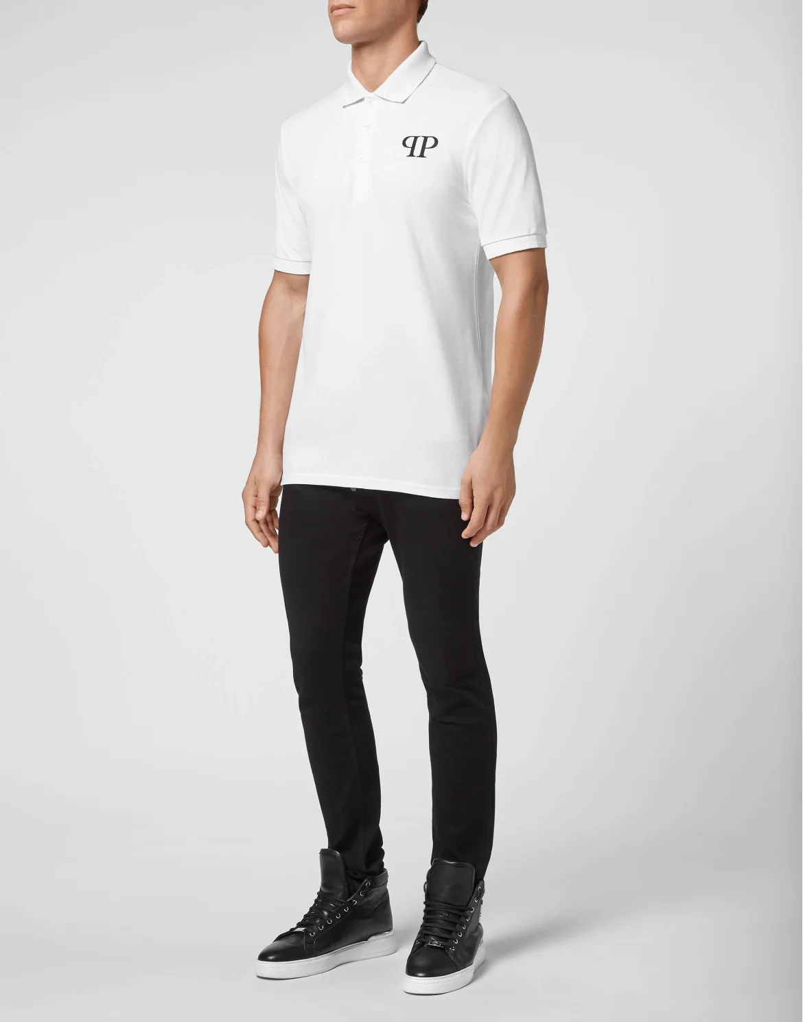 Slim Fit Polo shirt SS Iconic Plein, цвет: Белый
