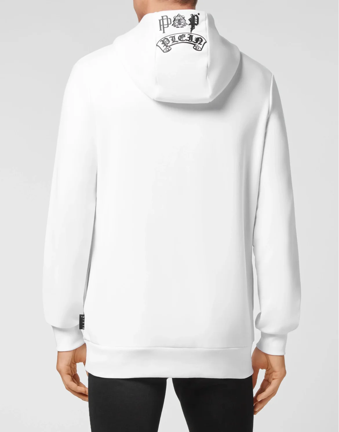 Hoodie sweatshirt Tattoo Skull strass, цвет: Белый