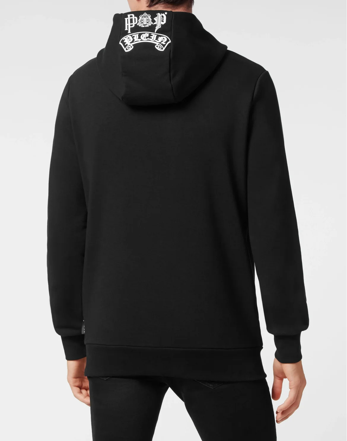 Hoodie sweatshirt Tattoo Skull strass, цвет: Черный