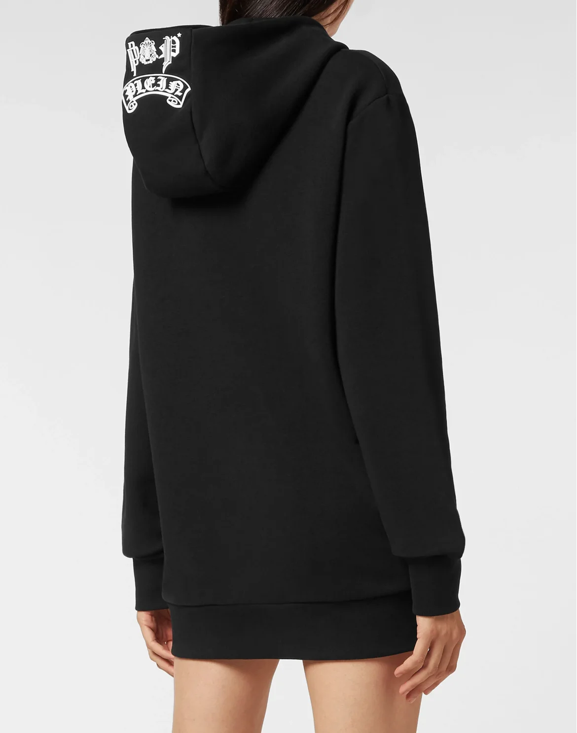 Hoodie sweatshirt Tattoo Skull strass, цвет: Черный