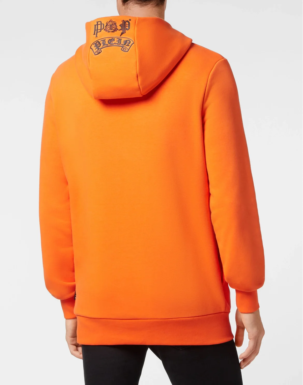 Hoodie sweatshirt Tattoo Skull strass, цвет: Оранжевый