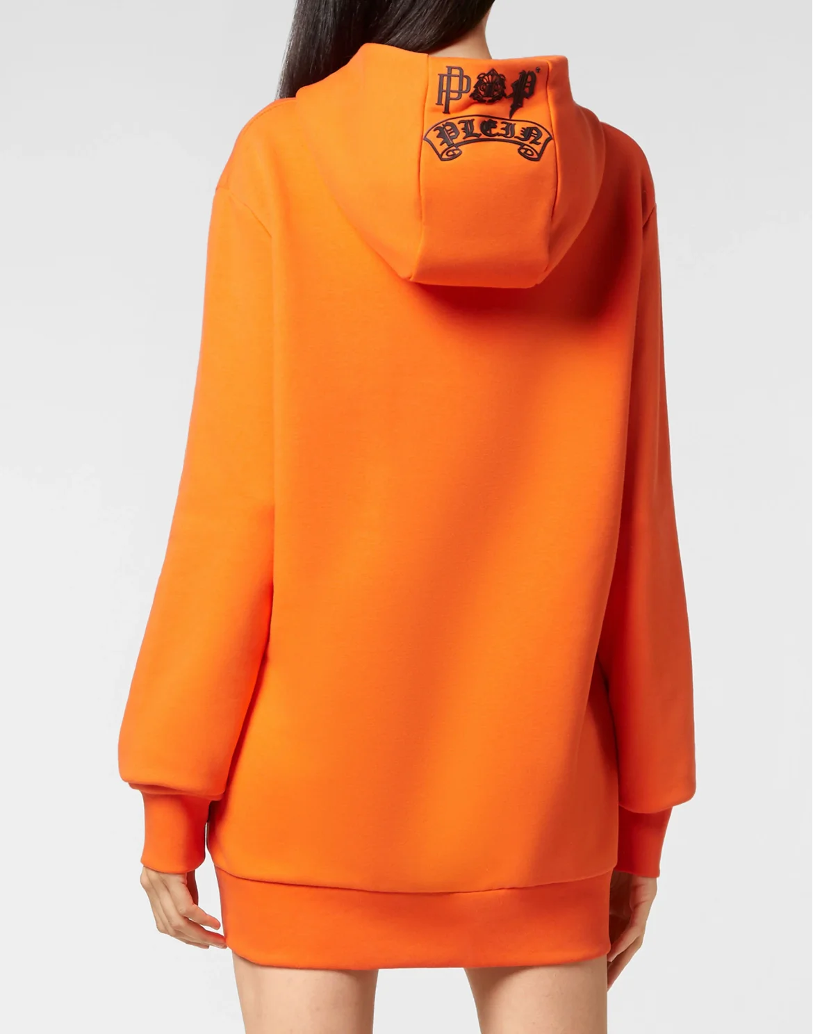Hoodie sweatshirt Tattoo Skull strass, цвет: Оранжевый