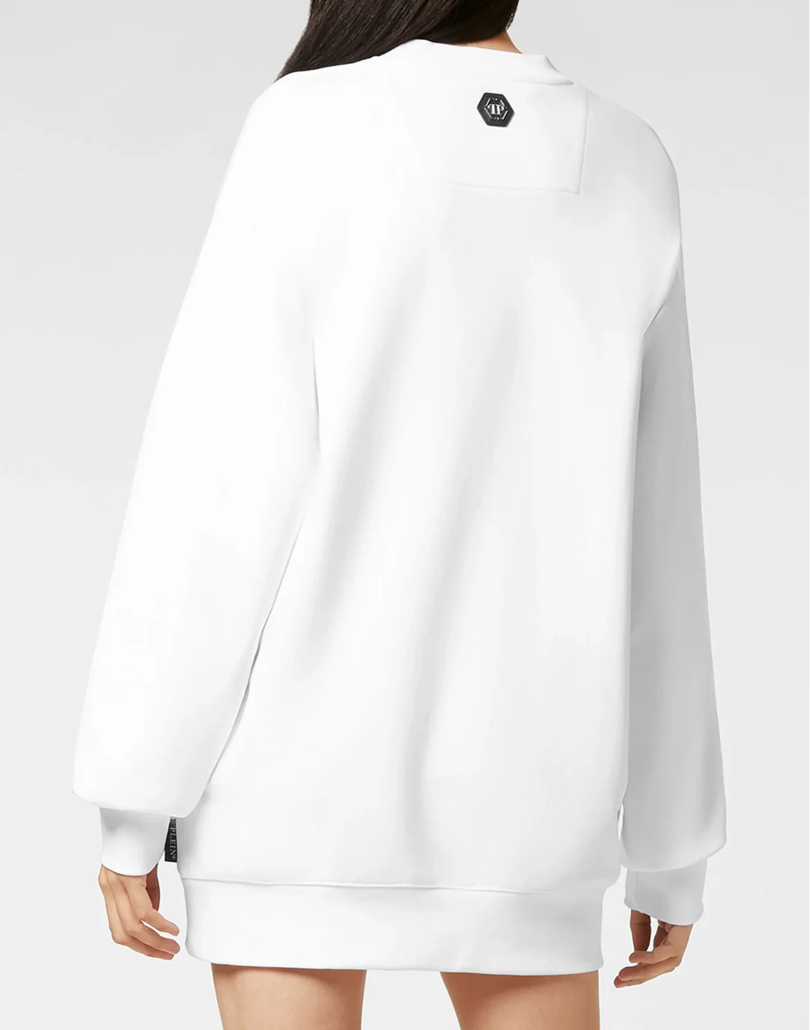 Sweatshirt LS Skull and Plein, цвет: Белый
