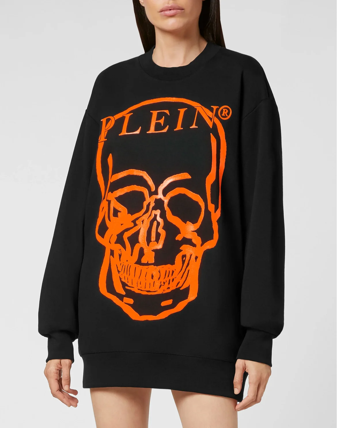 Sweatshirt LS Skull and Plein, цвет: Черный