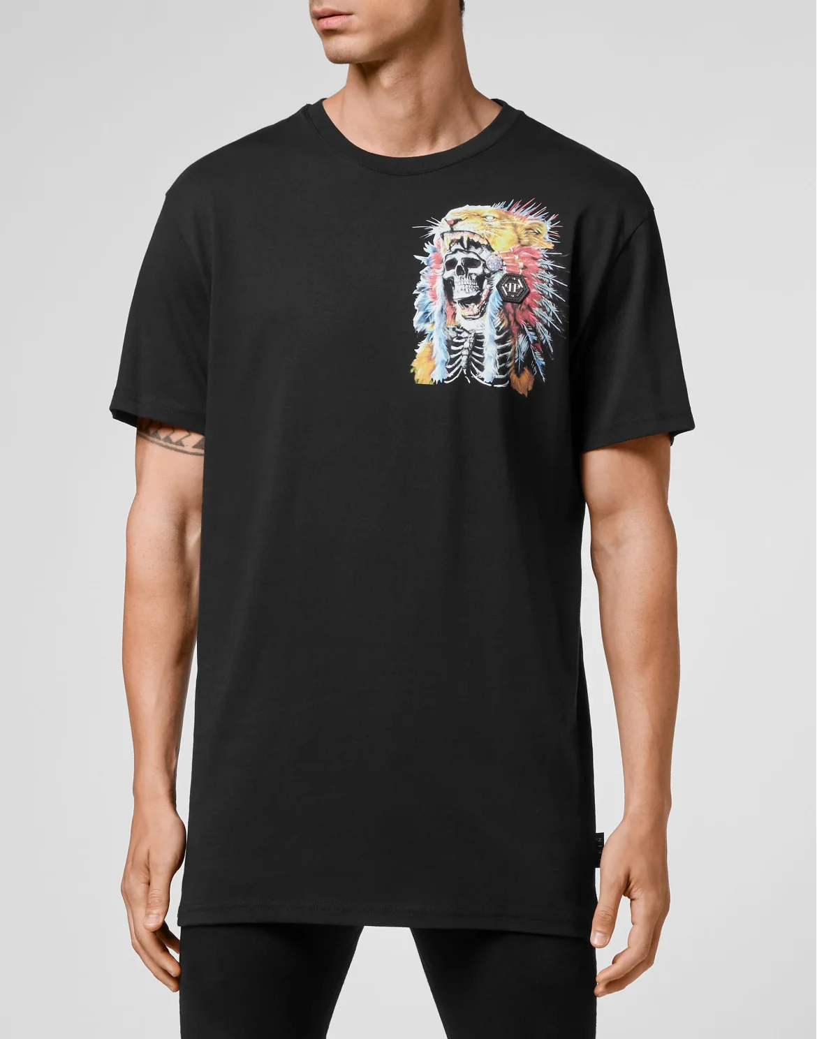 T-shirt Round Neck SS stones Navajo, цвет: Черный