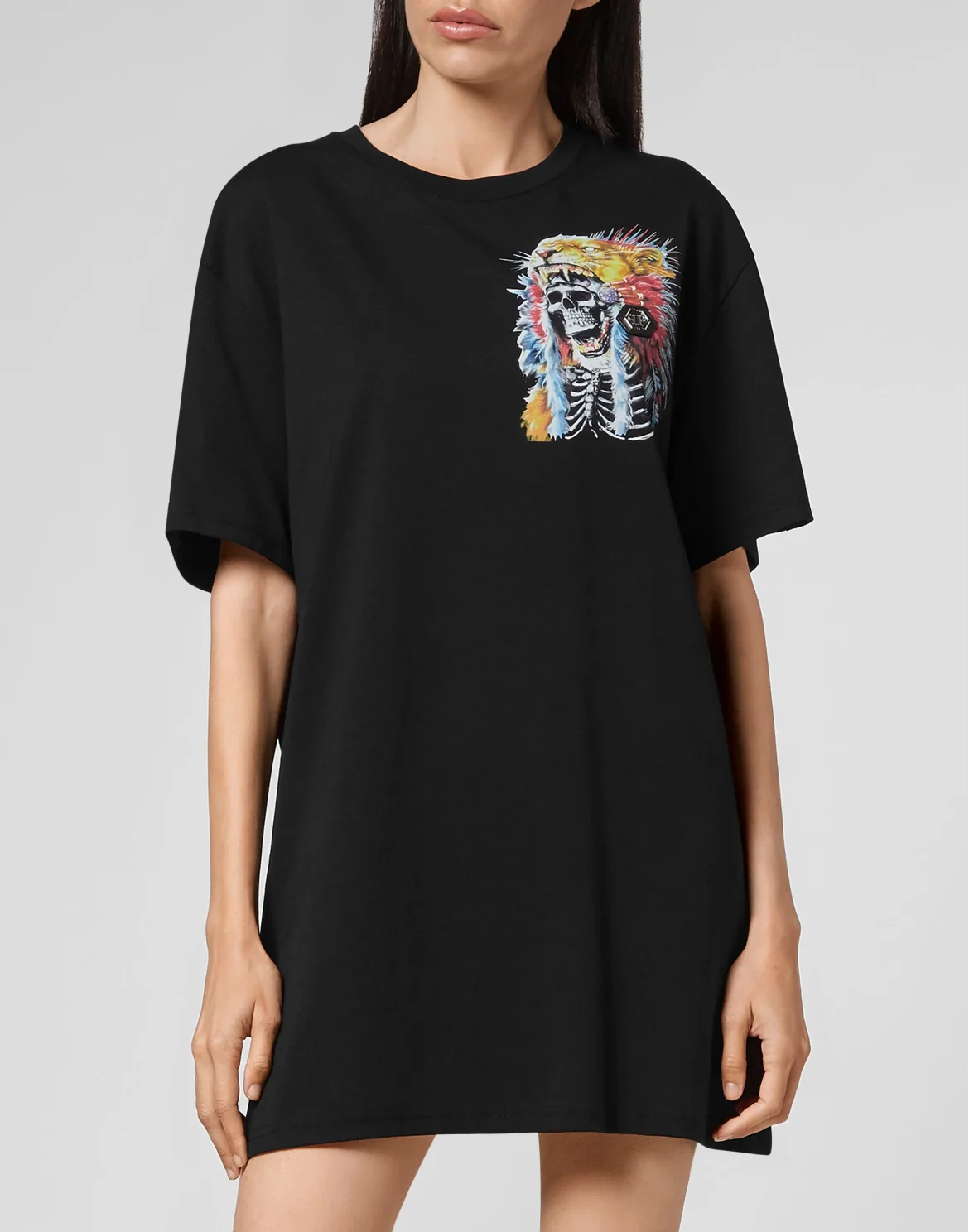 T-shirt Round Neck SS stones Navajo, цвет: Черный