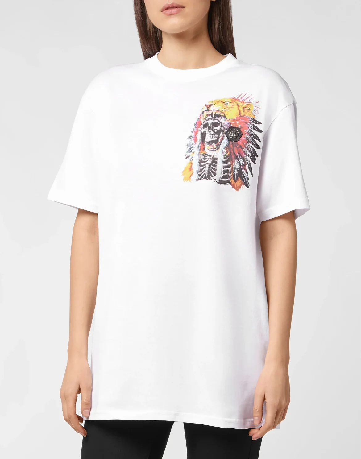 T-shirt Round Neck SS stones Navajo, цвет: Белый