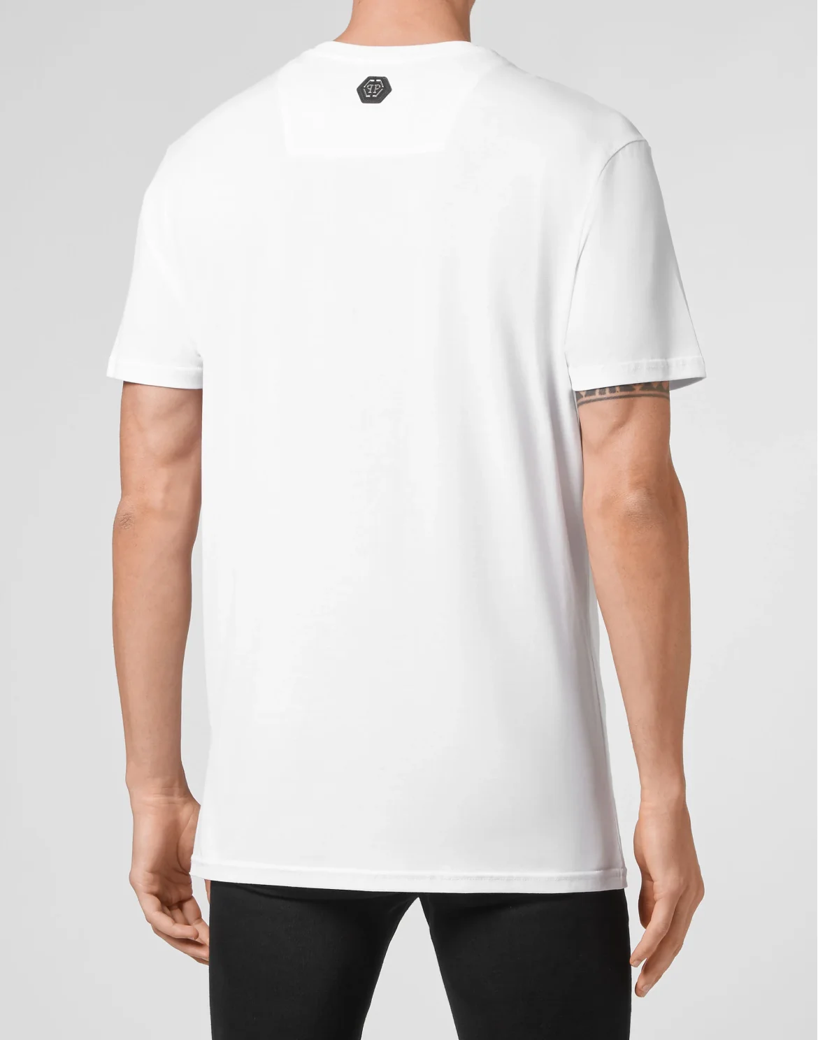 T-shirt Round Neck SS Flock print, цвет: Белый