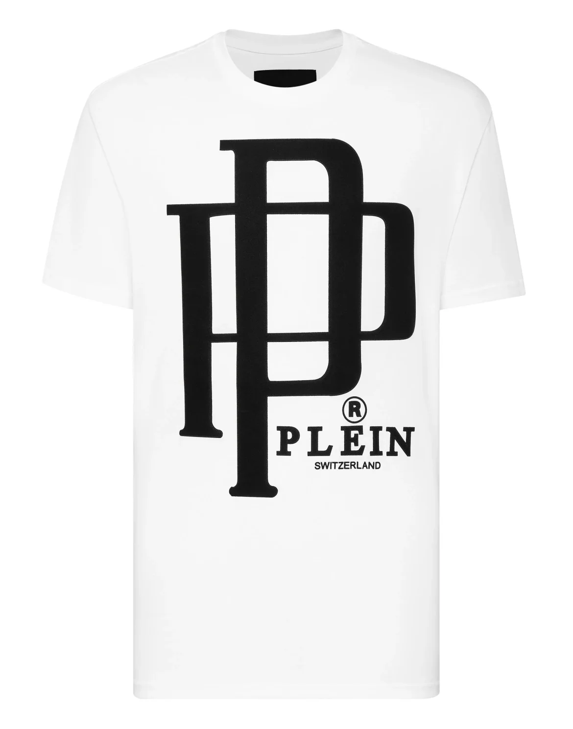 T-shirt Round Neck SS Flock print, цвет: Белый