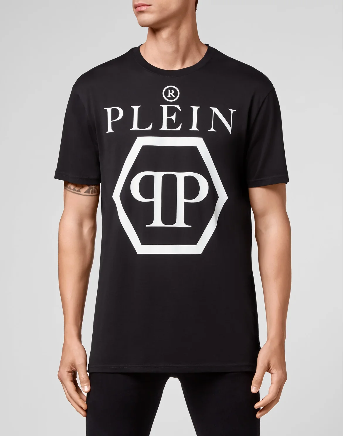 T-shirt Round Neck SS Hexagon, цвет: Черный