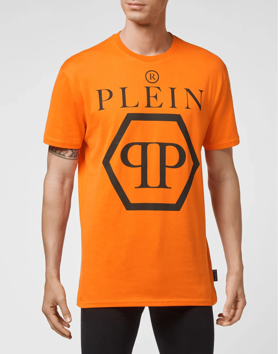 T-shirt Round Neck SS Hexagon, цвет: Оранжевый