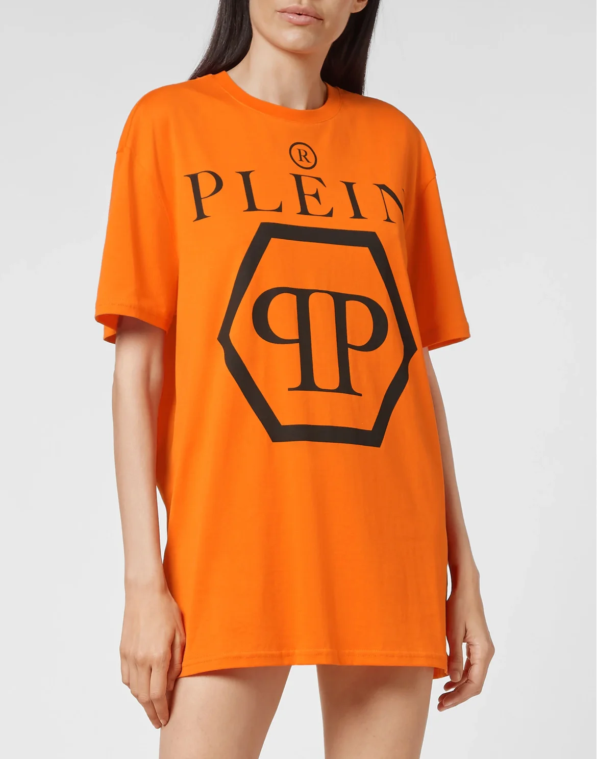 T-shirt Round Neck SS Hexagon, цвет: Оранжевый