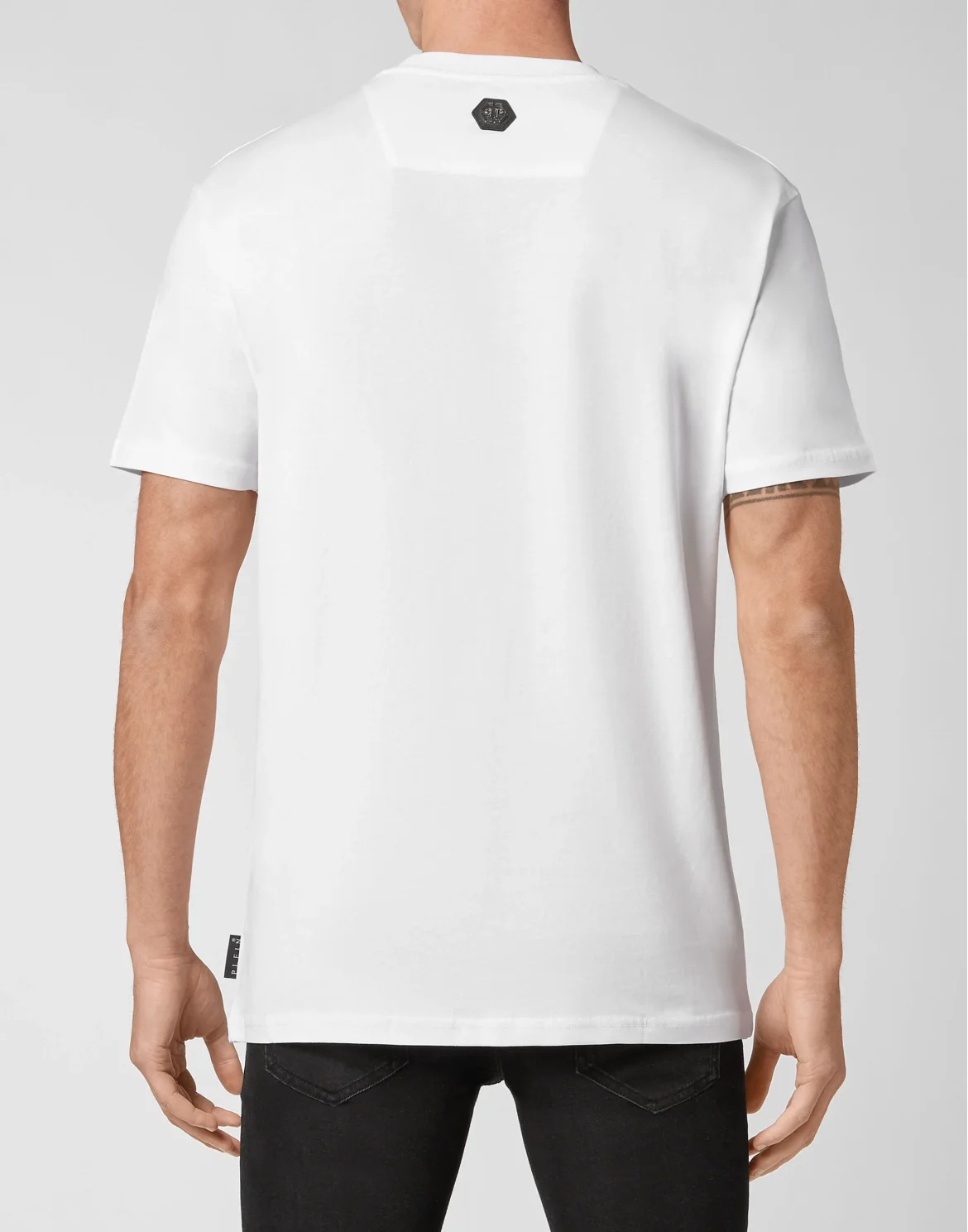 Jersey T-shirt Round Neck SS Skull and Plein, цвет: Белый