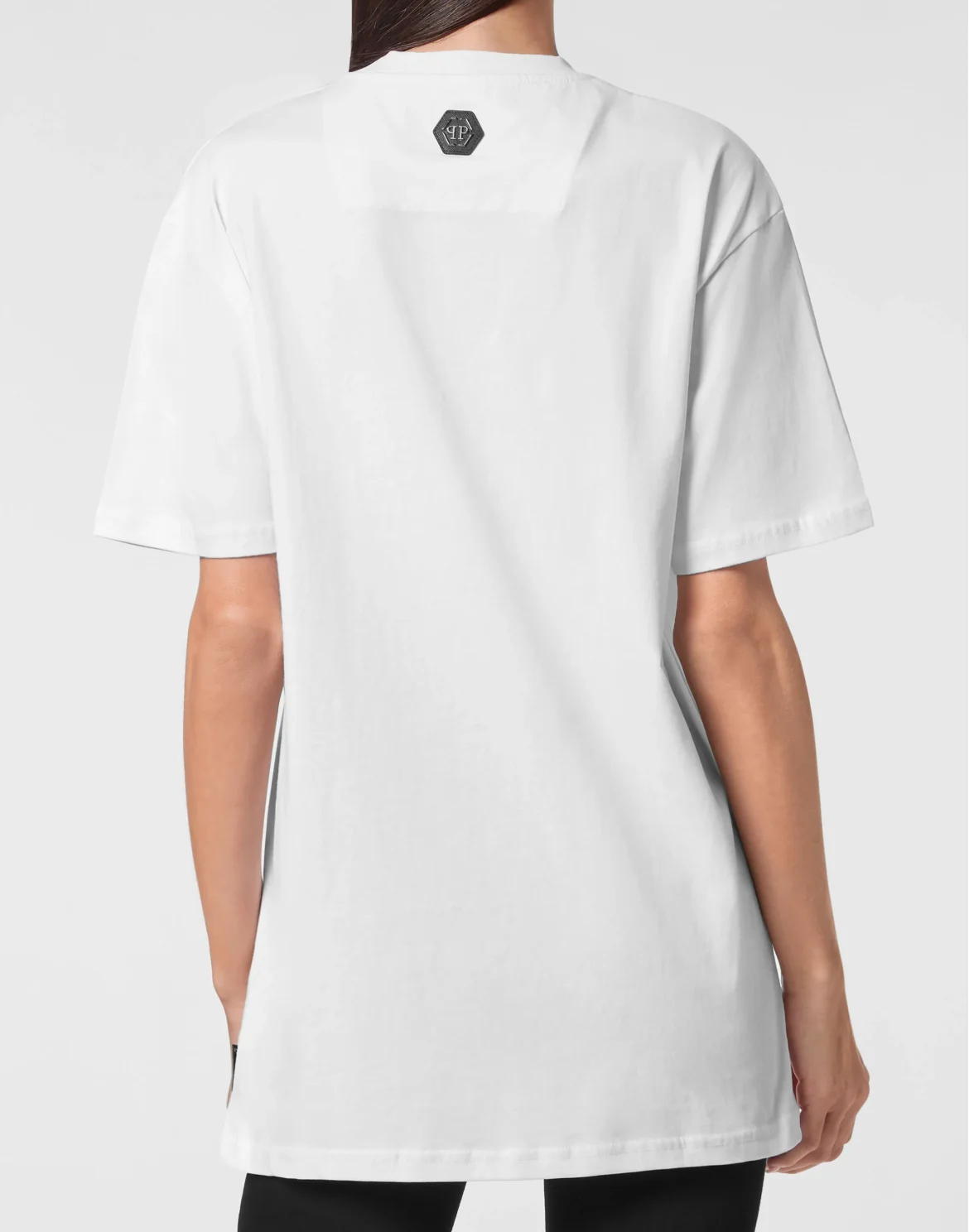 Jersey T-shirt Round Neck SS Skull and Plein, цвет: Белый