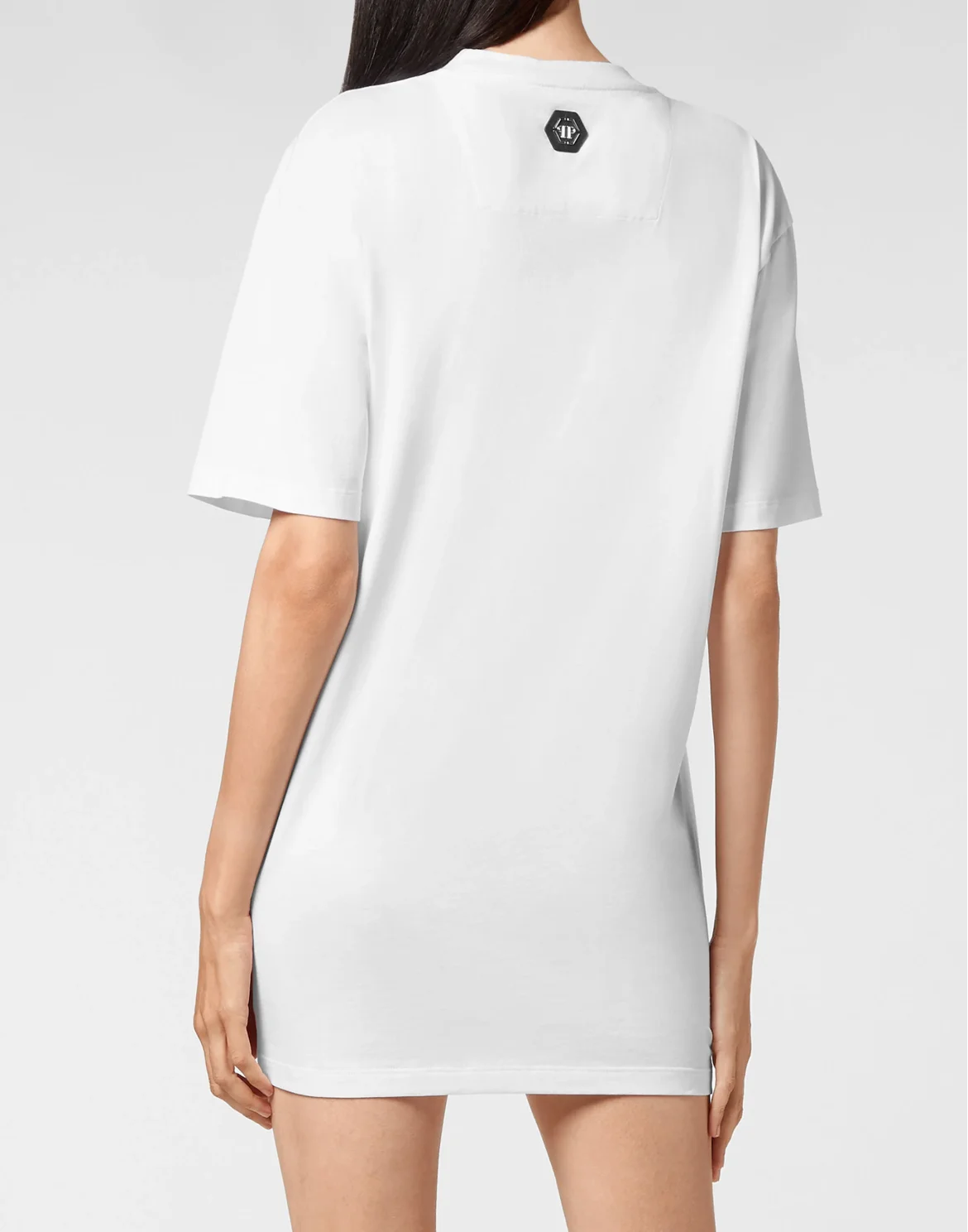 Jersey T-shirt Round Neck SS Skull and Plein, цвет: Белый