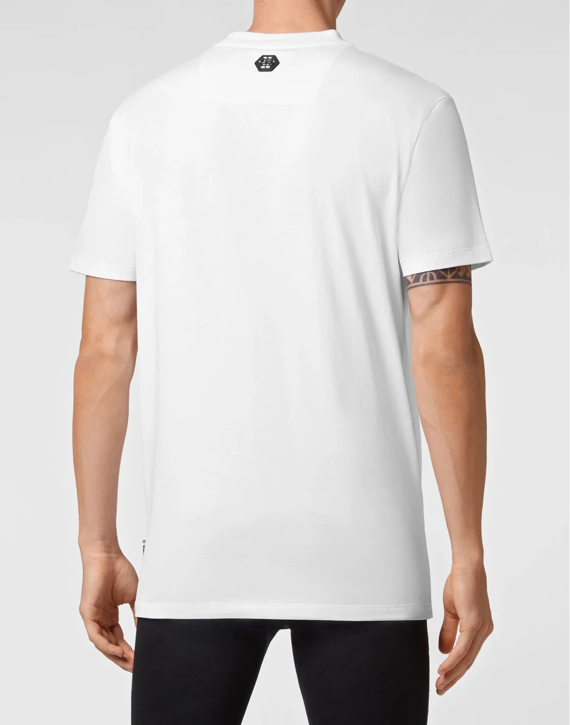 Jersey T-shirt Round Neck SS Skull and Plein, цвет: Белый