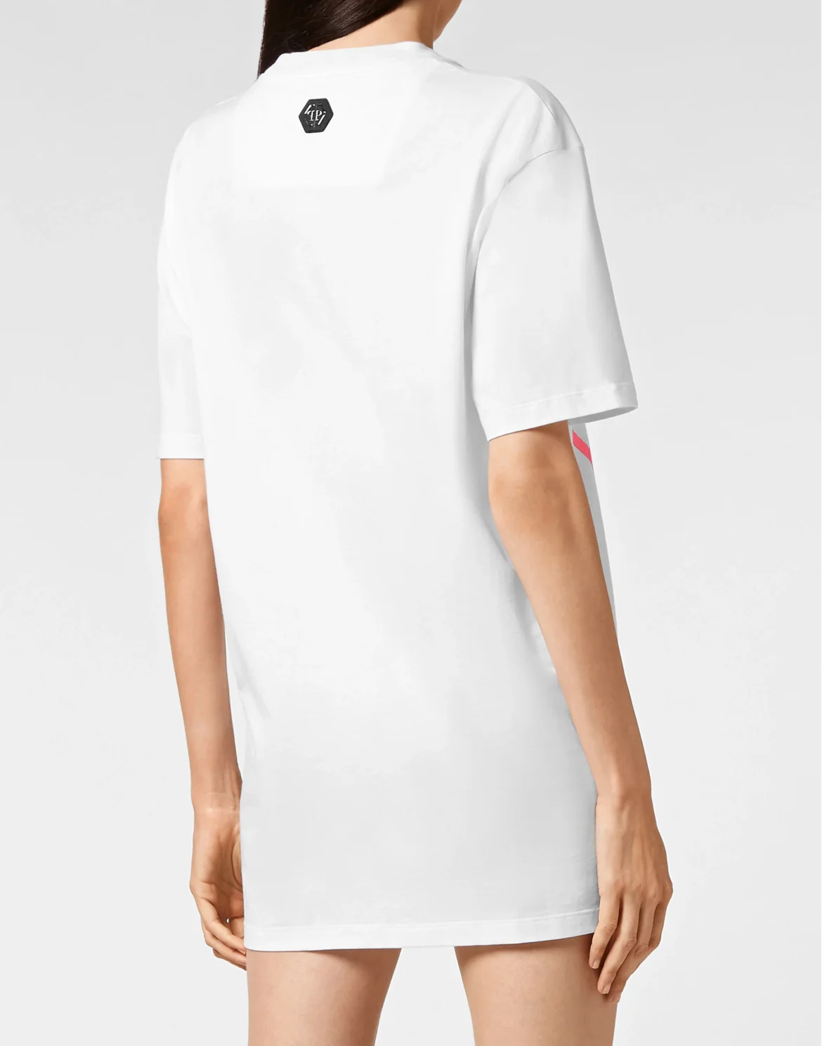 Jersey T-shirt Round Neck SS Skull and Plein, цвет: Белый