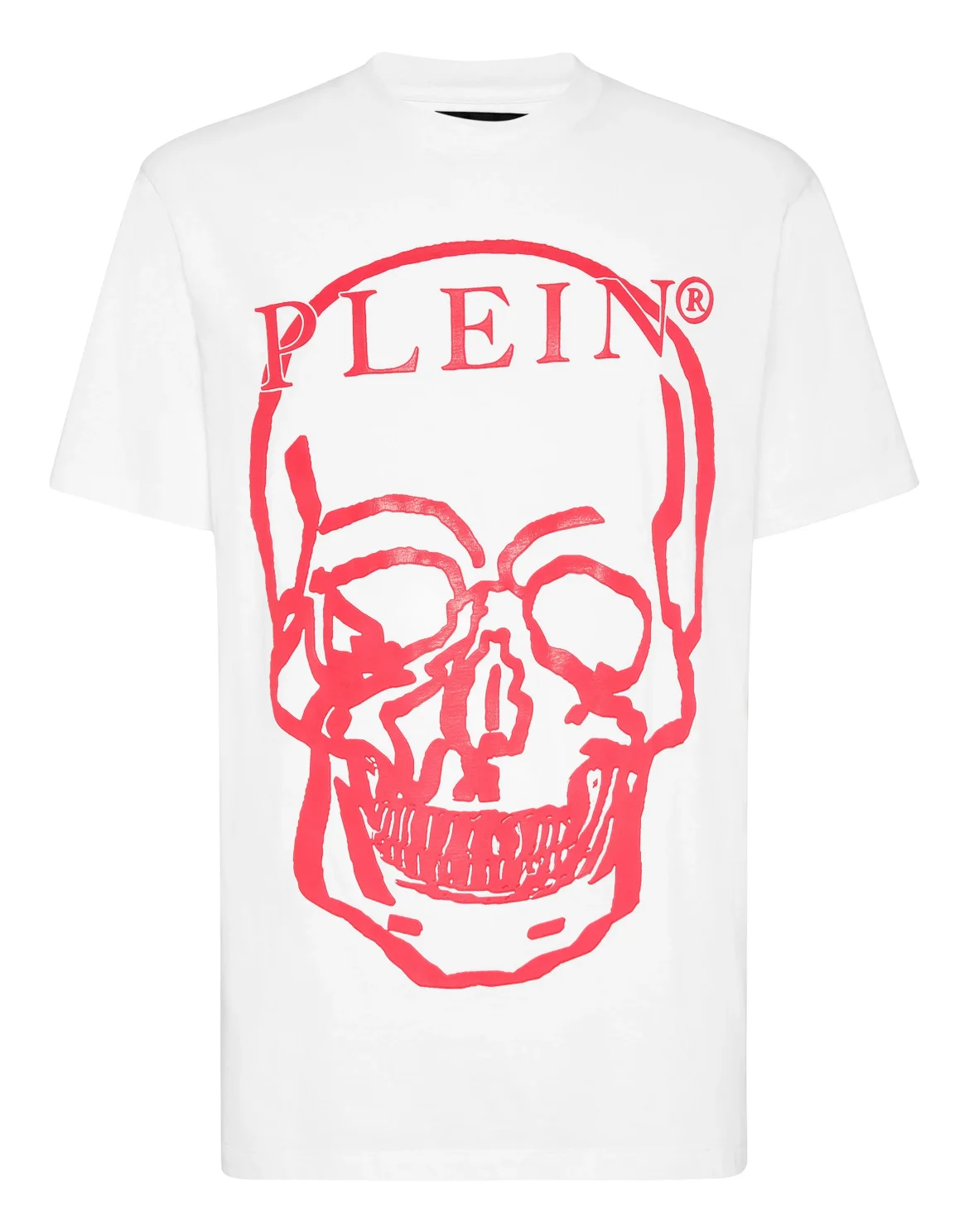 Jersey T-shirt Round Neck SS Skull and Plein, цвет: Белый