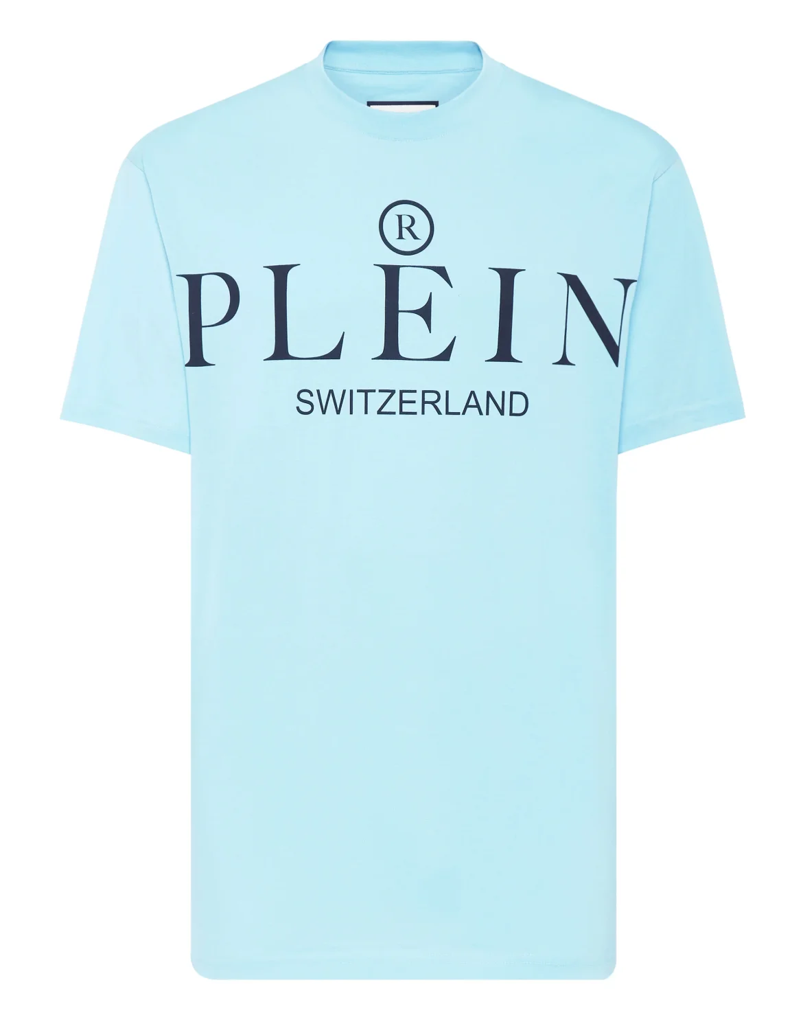 Jersey T-shirt Round Neck SS Iconic Plein, цвет: Голубой