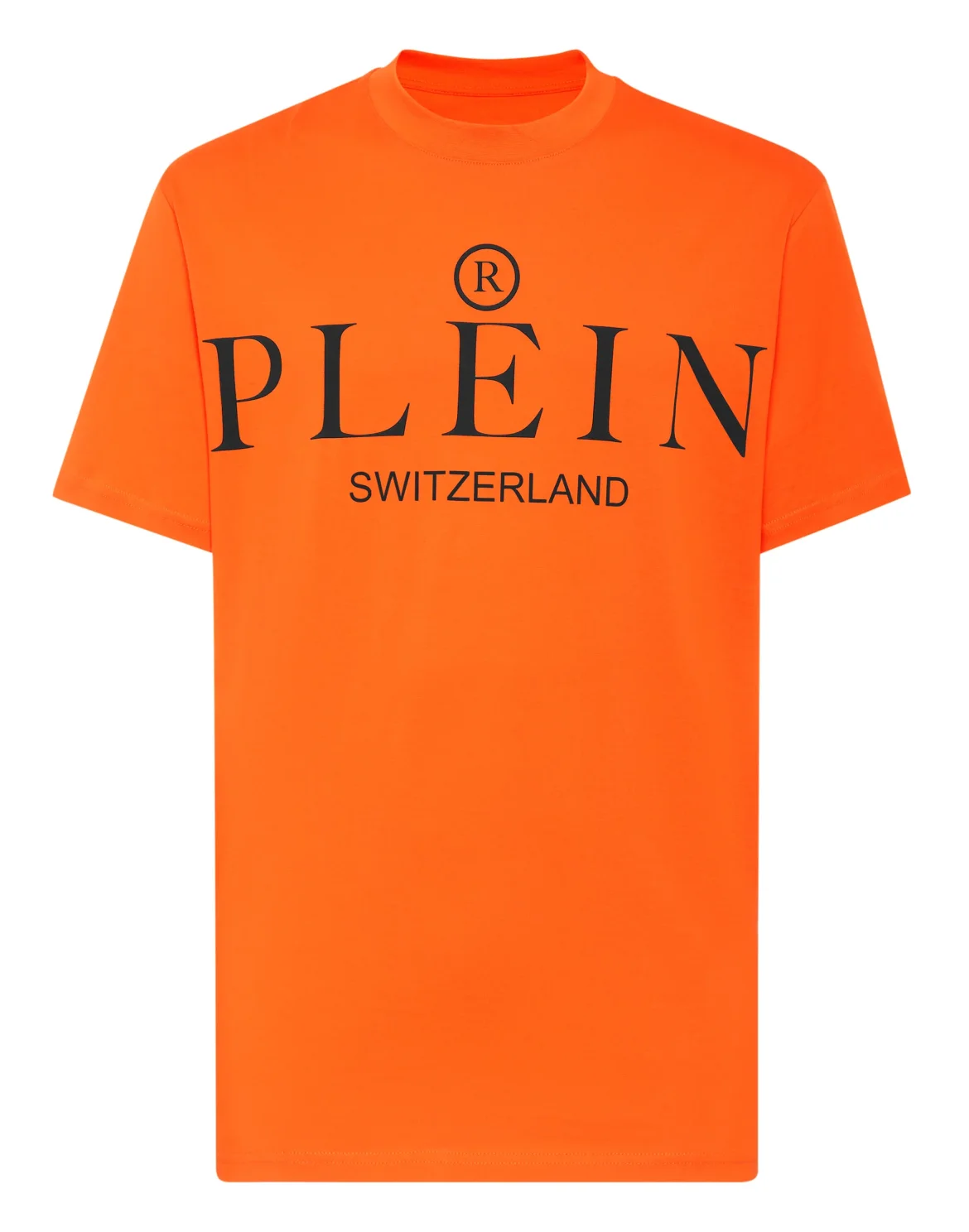 Jersey T-shirt Round Neck SS Iconic Plein, цвет: Оранжевый