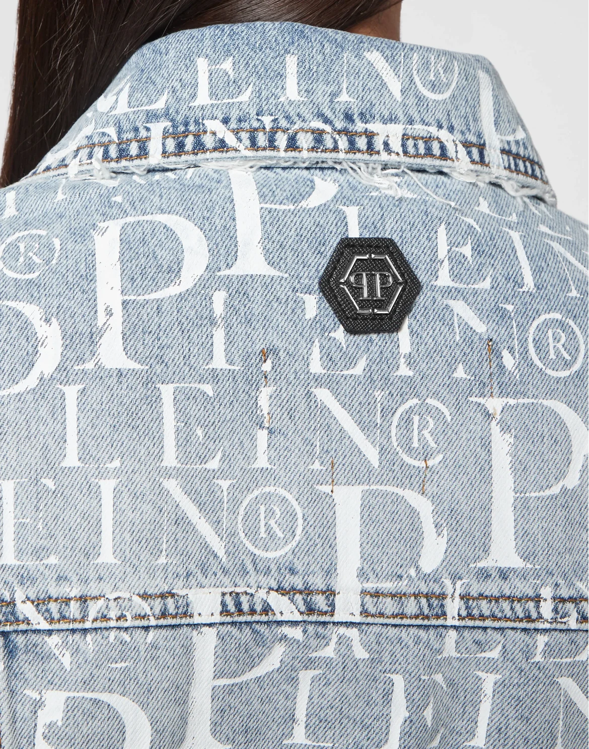Denim Jacket Cropped Philipp Plein TM, цвет: Синий