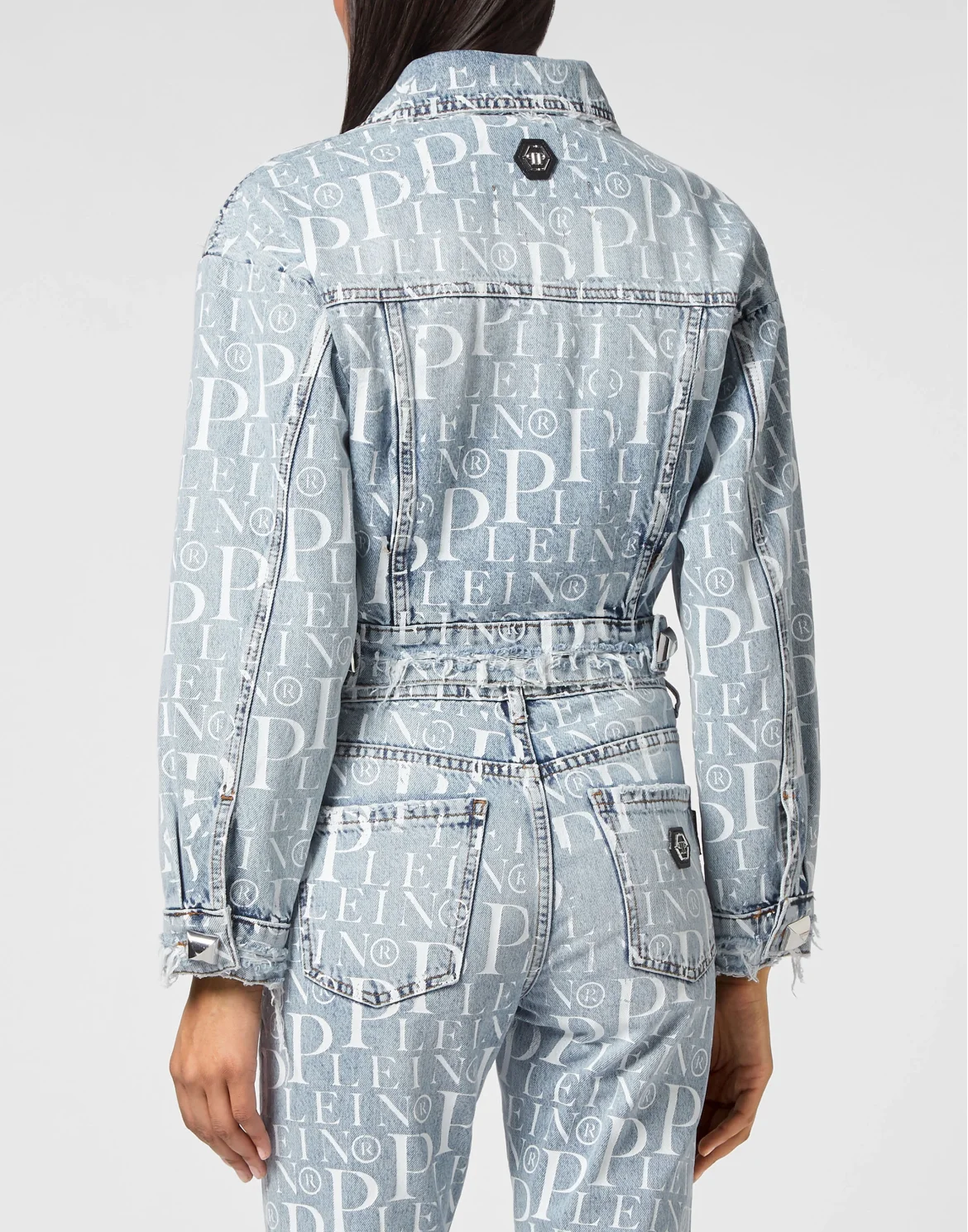 Denim Jacket Cropped Philipp Plein TM, цвет: Синий