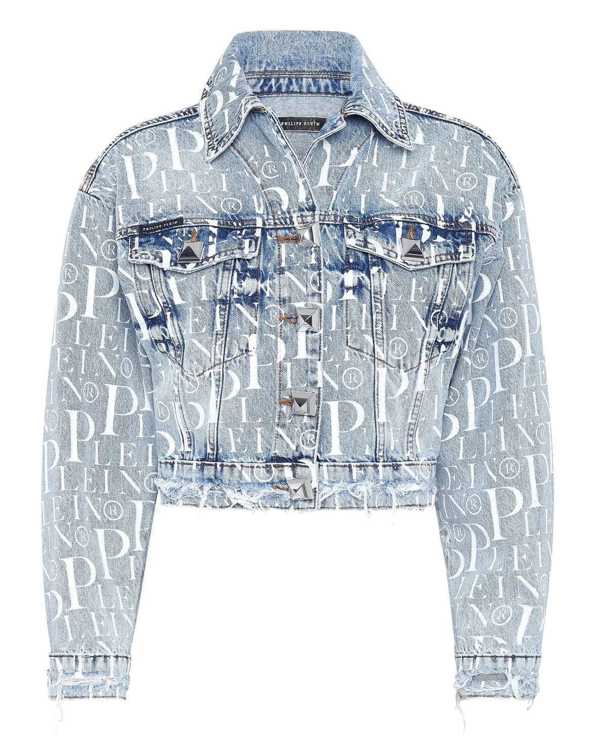 Denim Jacket Cropped Philipp Plein TM, цвет: Синий