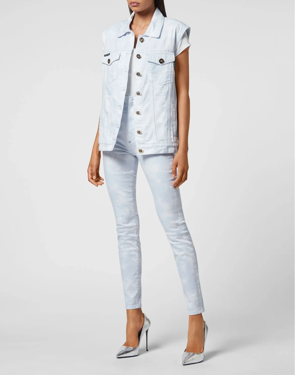Denim Vest Oversize, цвет: Розовый