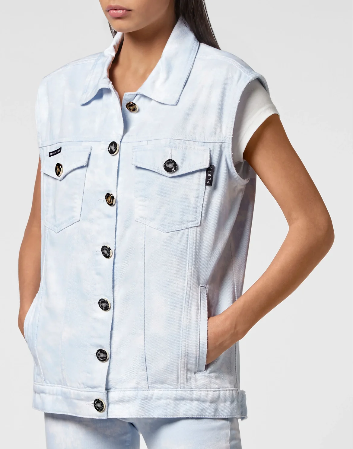 Denim Vest Oversize, цвет: Розовый