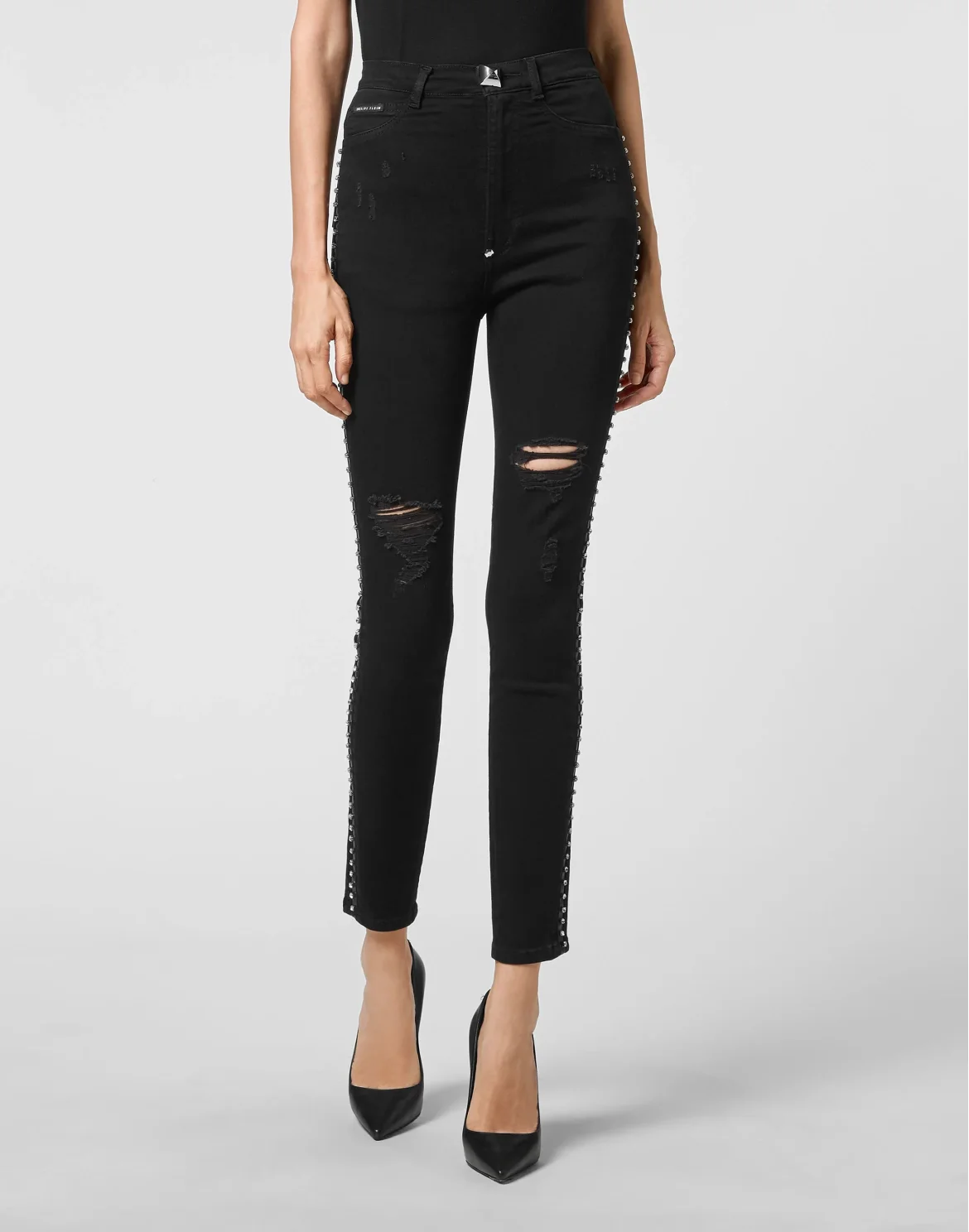 Super High Waist Jegging Stones, цвет: Черный