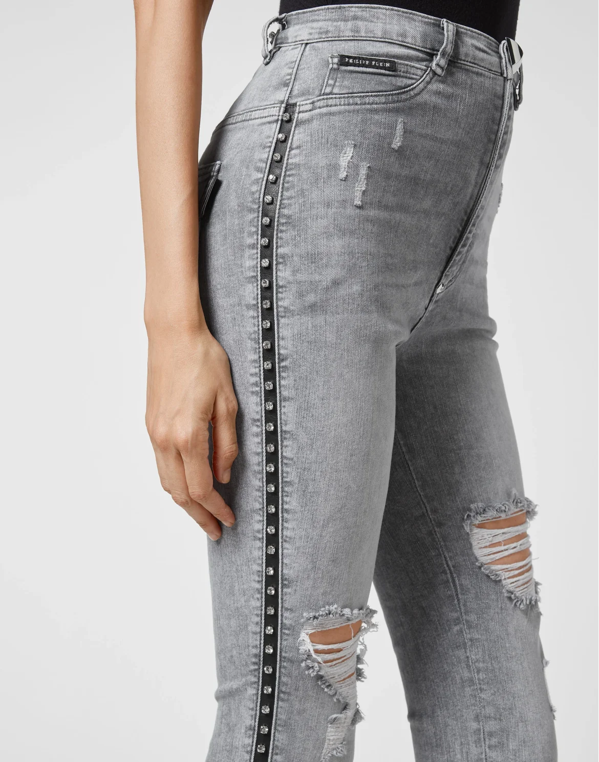 Super High Waist Jegging Stones, цвет: Серый