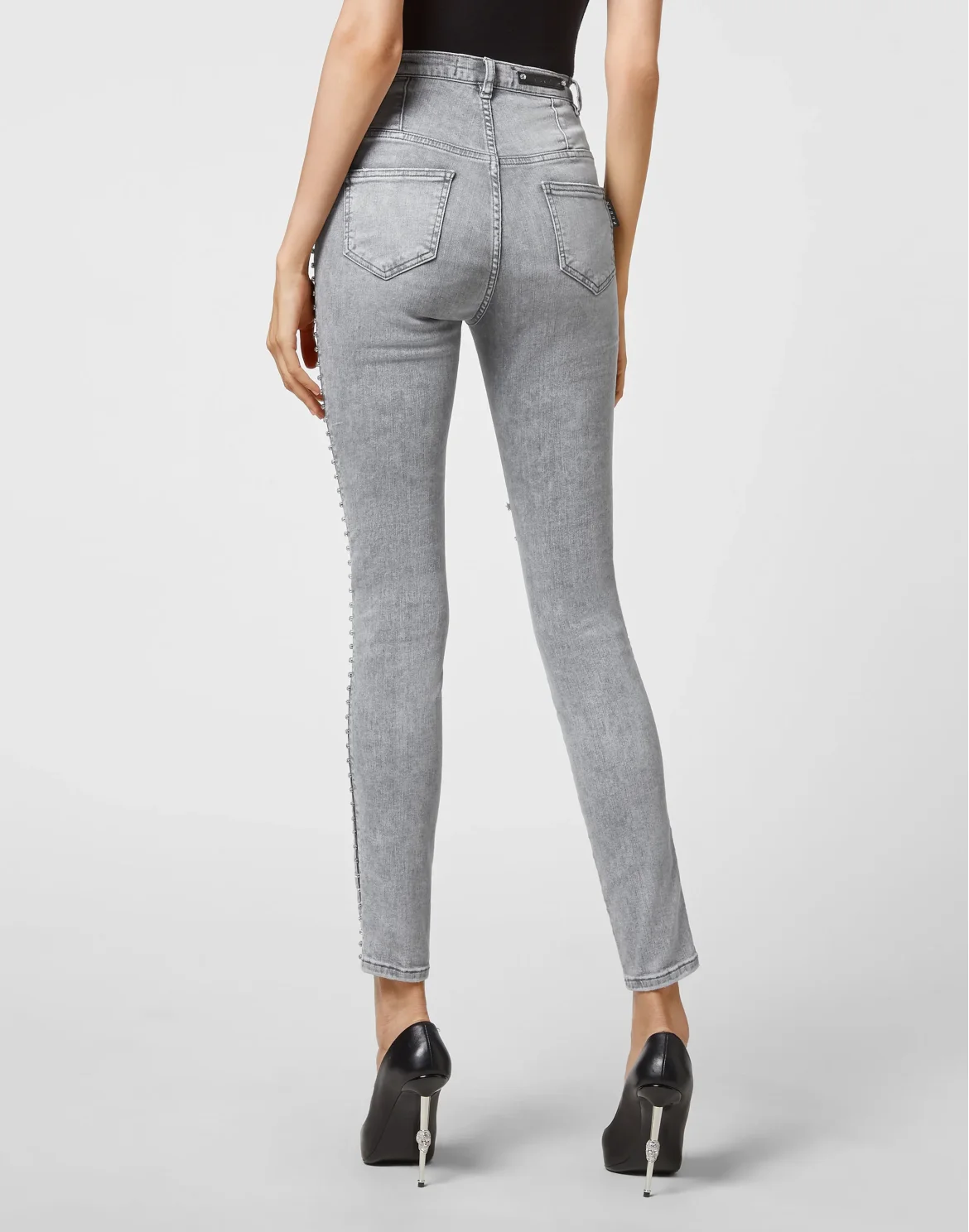 Super High Waist Jegging Stones, цвет: Серый