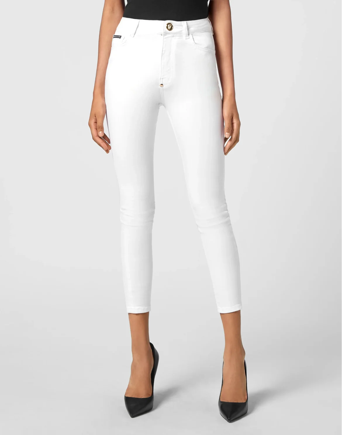 Denim Skinny Trouser  Skull, цвет: Белый