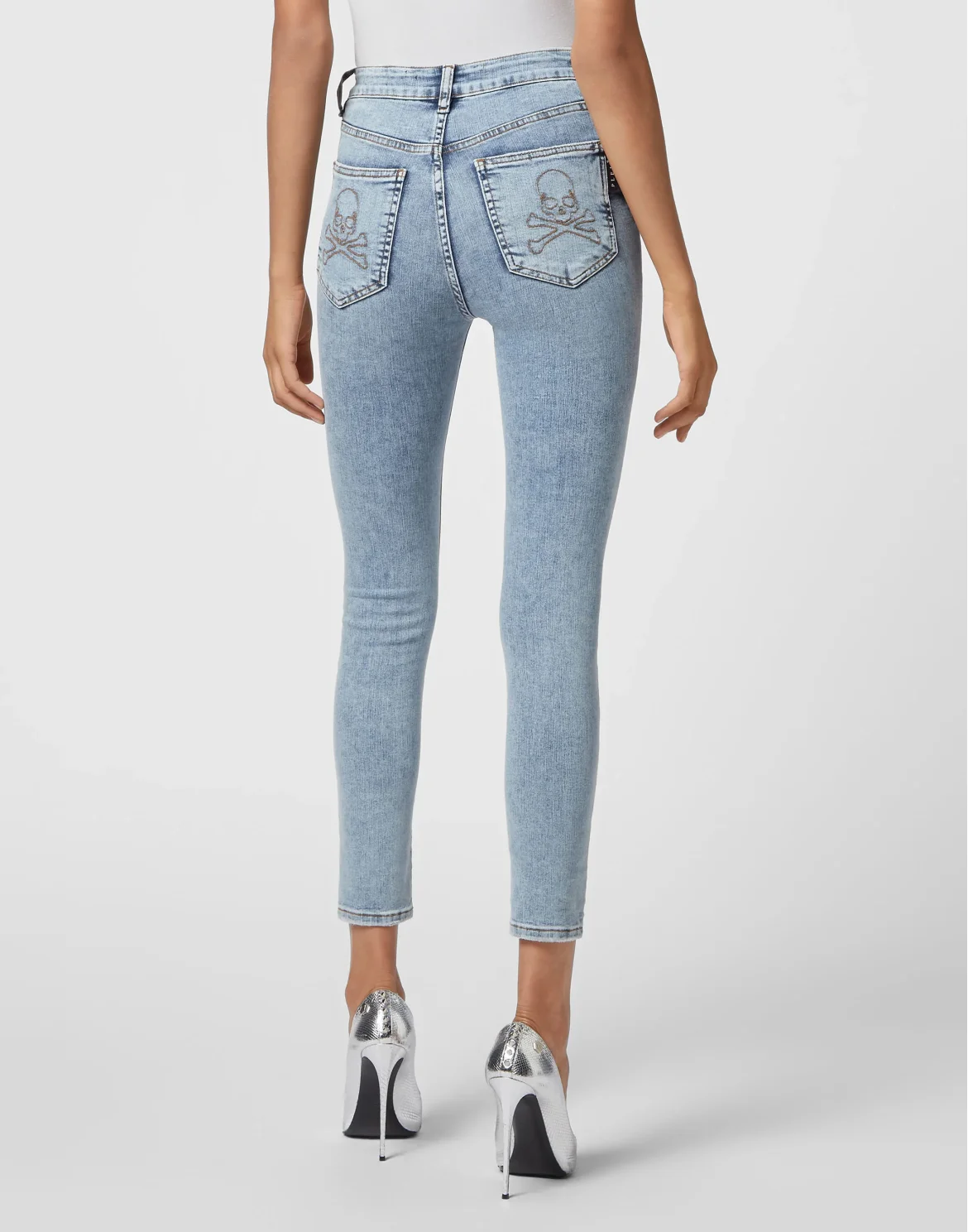 Denim Skinny Trouser  Skull, цвет: Синий