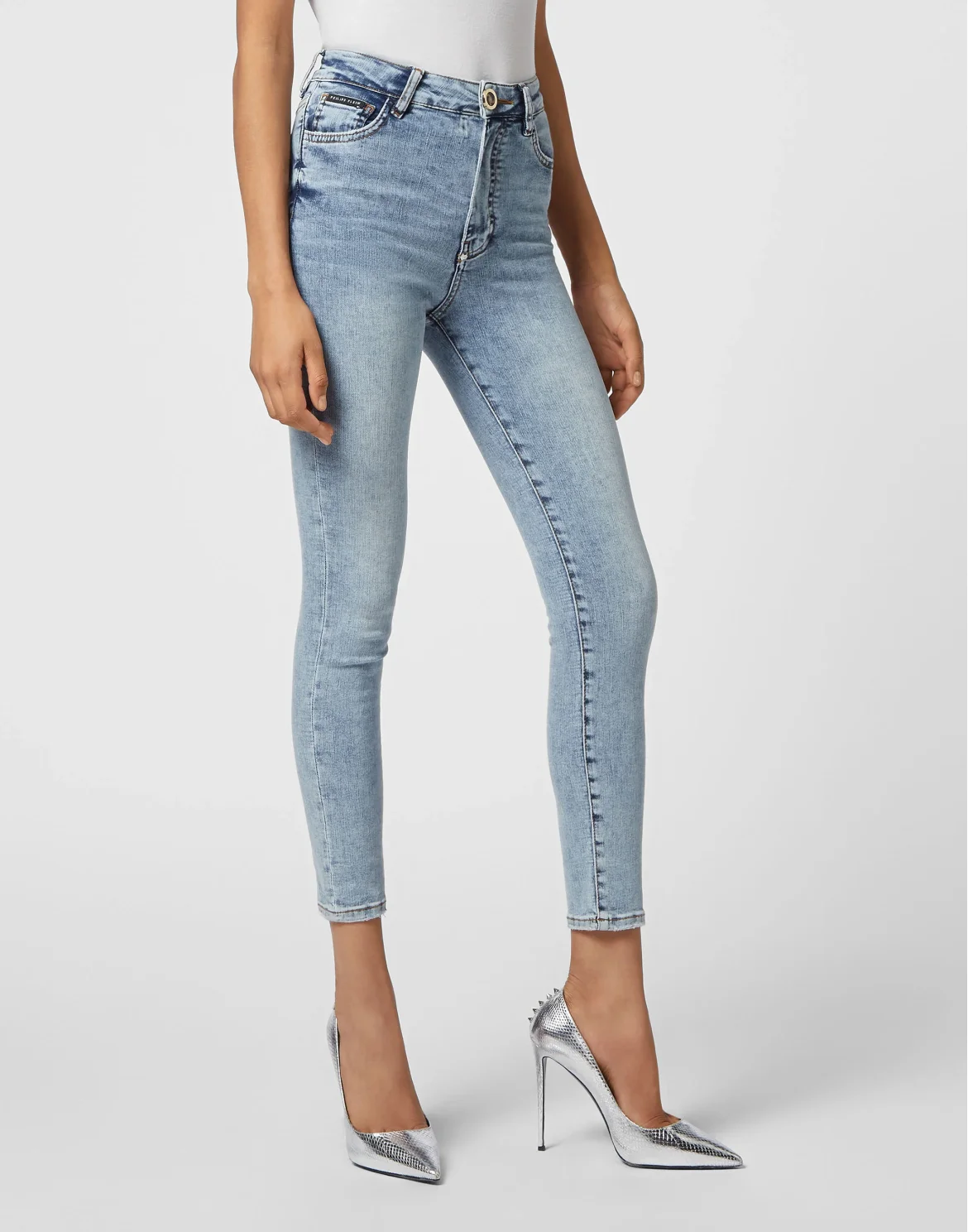 Denim Skinny Trouser  Skull, цвет: Синий
