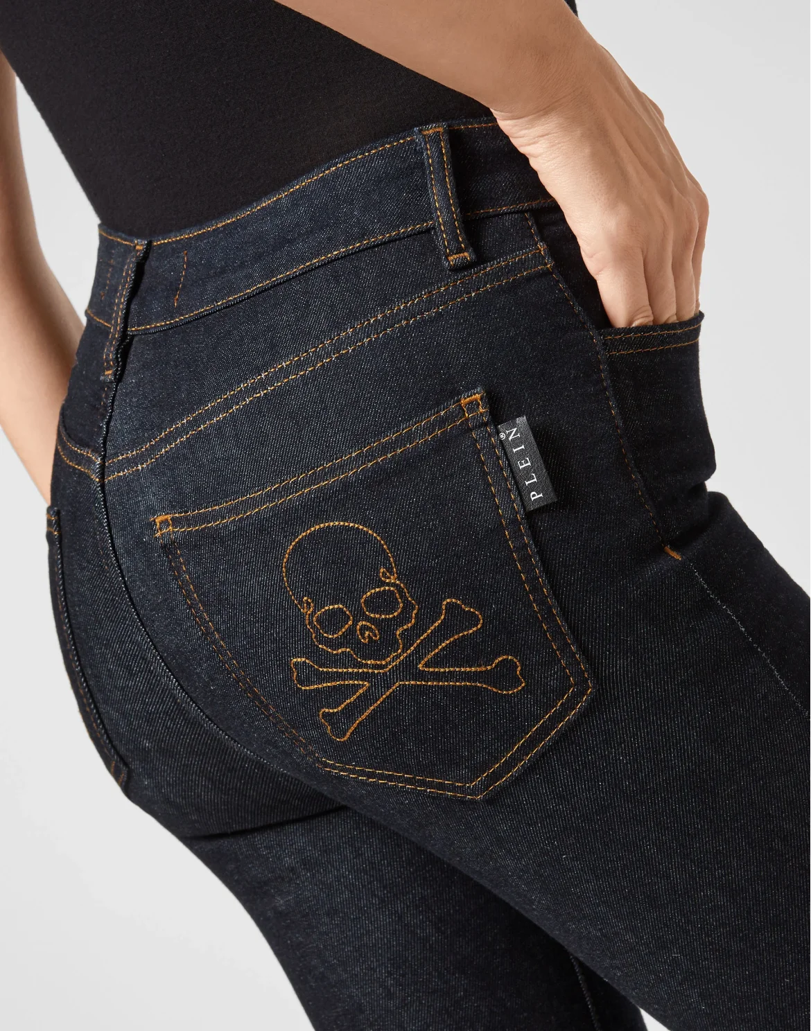 Denim Skinny Trouser  Skull, цвет: Синий
