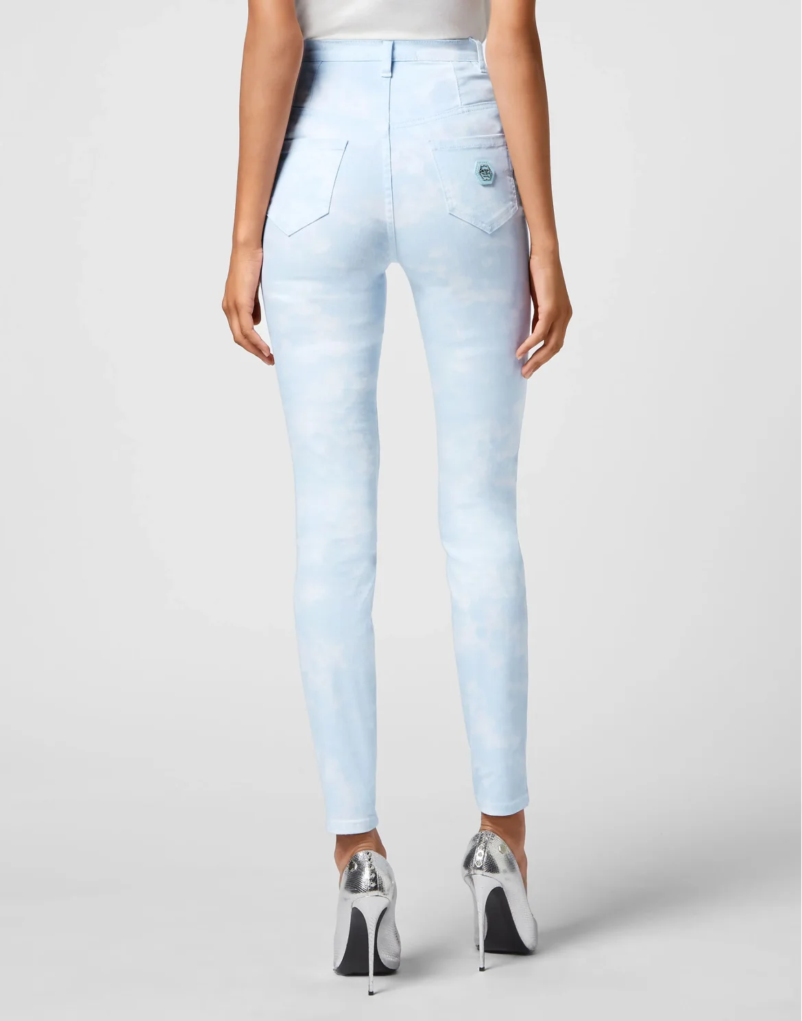 Super High Waist Jegging Hexagon, цвет: Розовый
