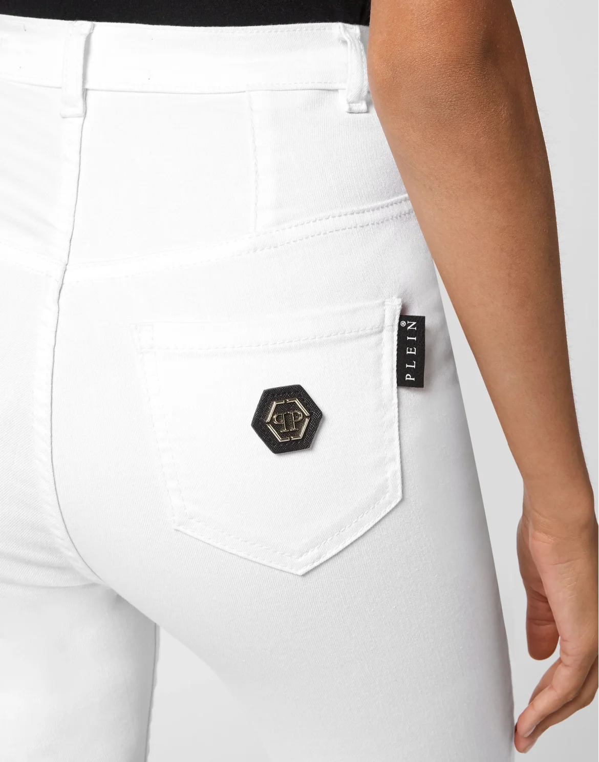 Denim Super High Waist Jegging, цвет: Белый