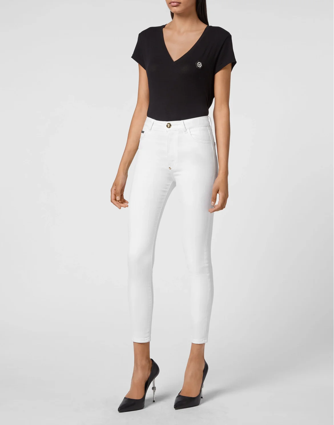 Denim Trousers Skinny, цвет: Белый