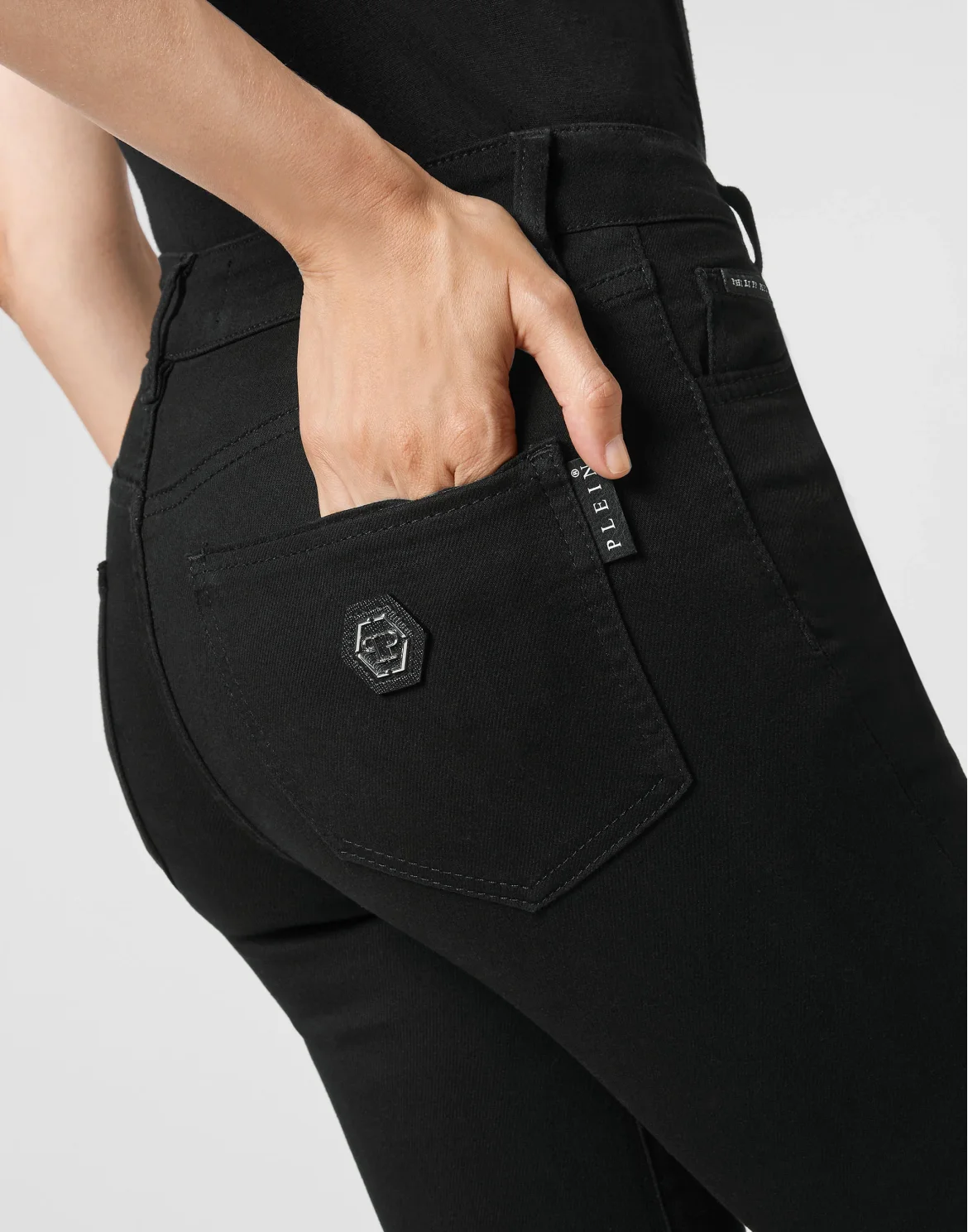 Denim Trousers Skinny, цвет: Черный