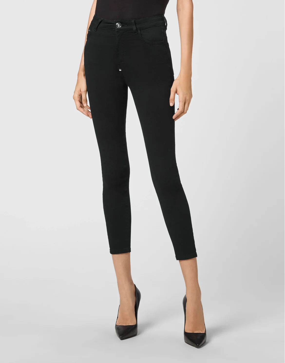 Denim Trousers Skinny, цвет: Черный