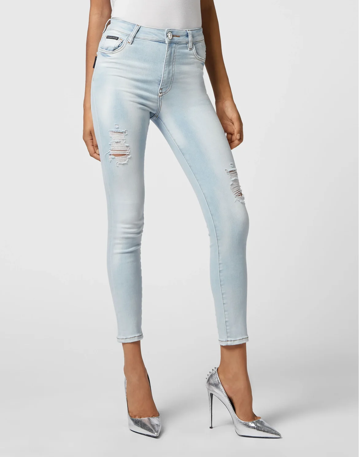 Denim Trousers Skinny, цвет: Голубой