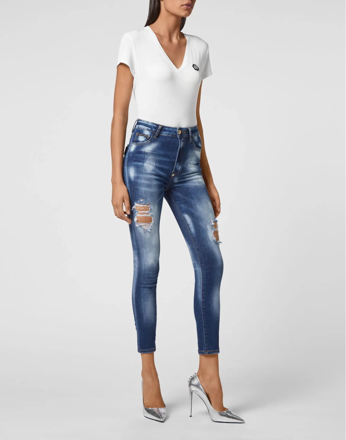 Denim Trousers Skinny, цвет: Синий