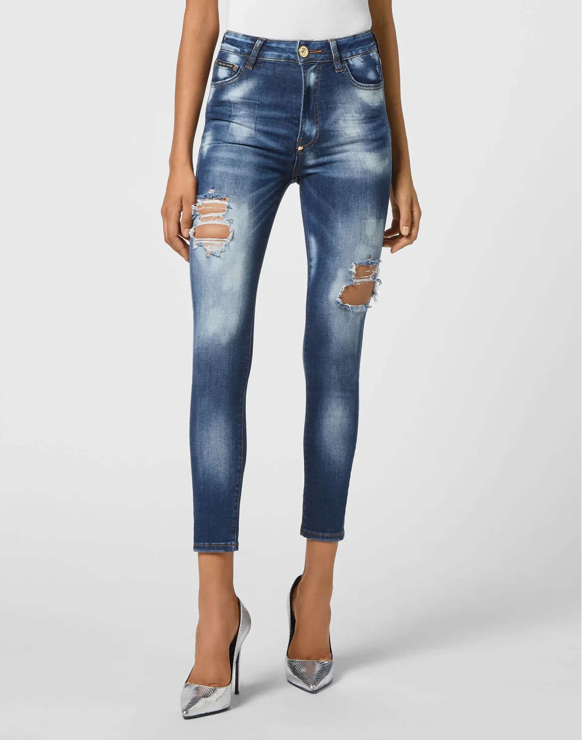 Denim Trousers Skinny, цвет: Синий