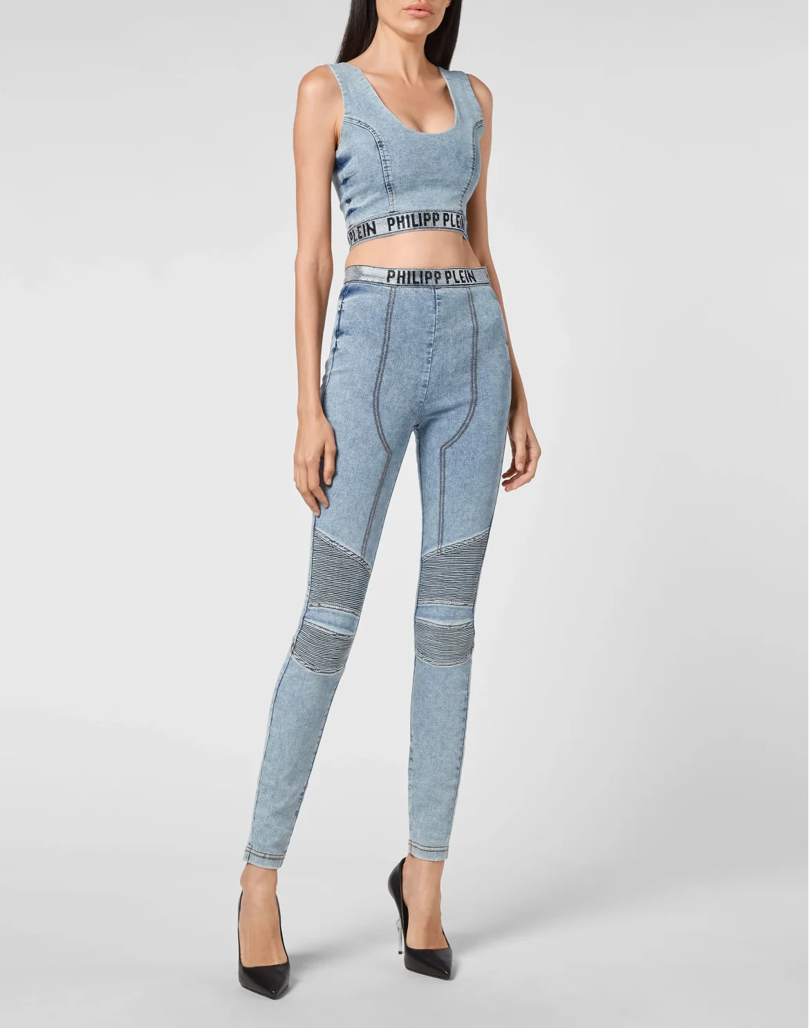 Denim Super Stretch Leggins, цвет: Синий