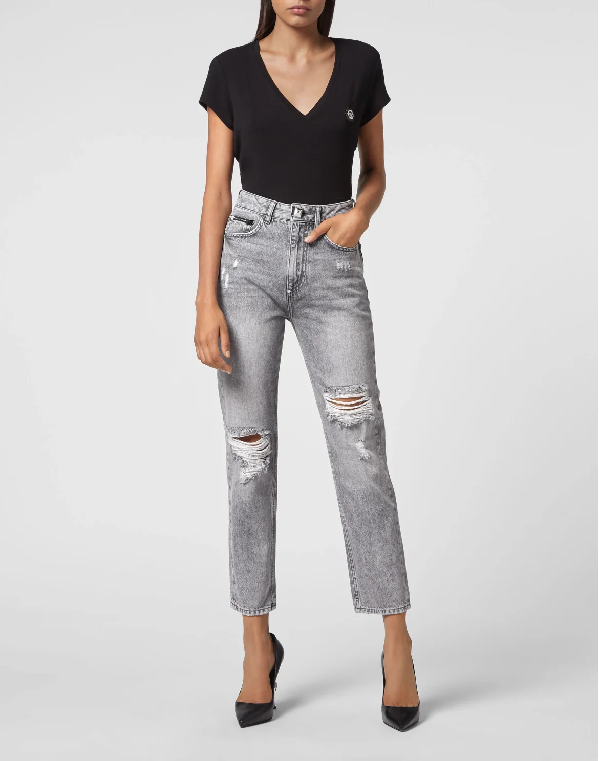 Denim Boyfriend, цвет: Серый