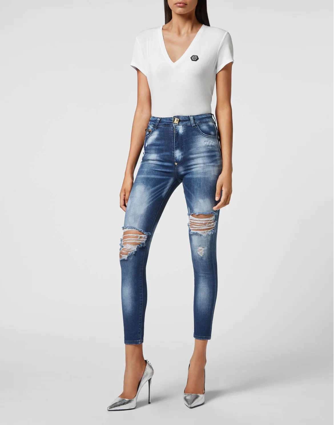 Denim Trousers Skinny, цвет: Синий